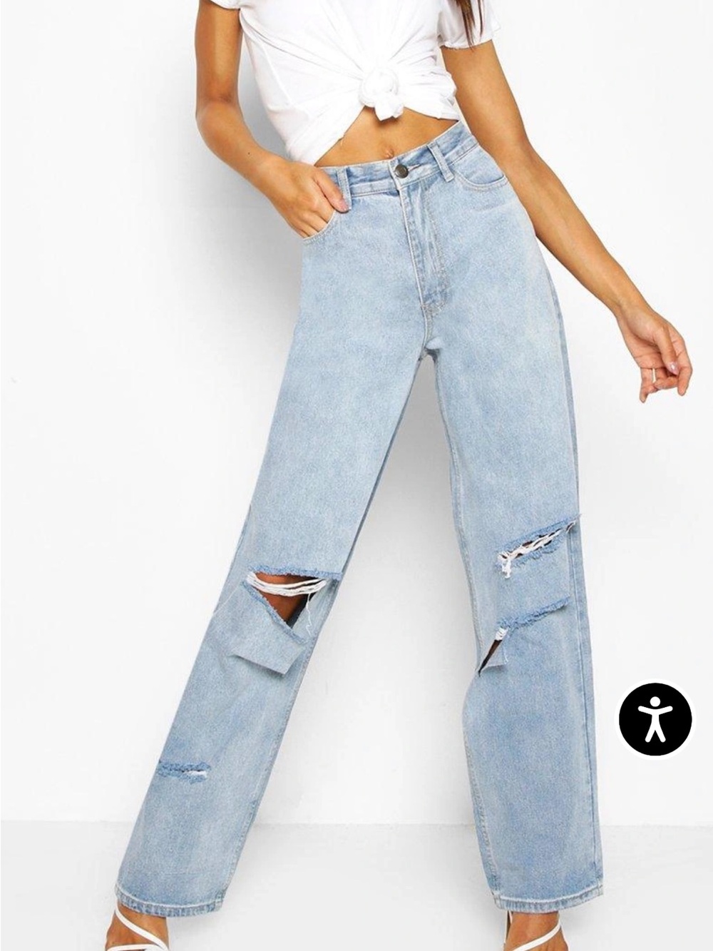 BOOHOOTall ripped jeans